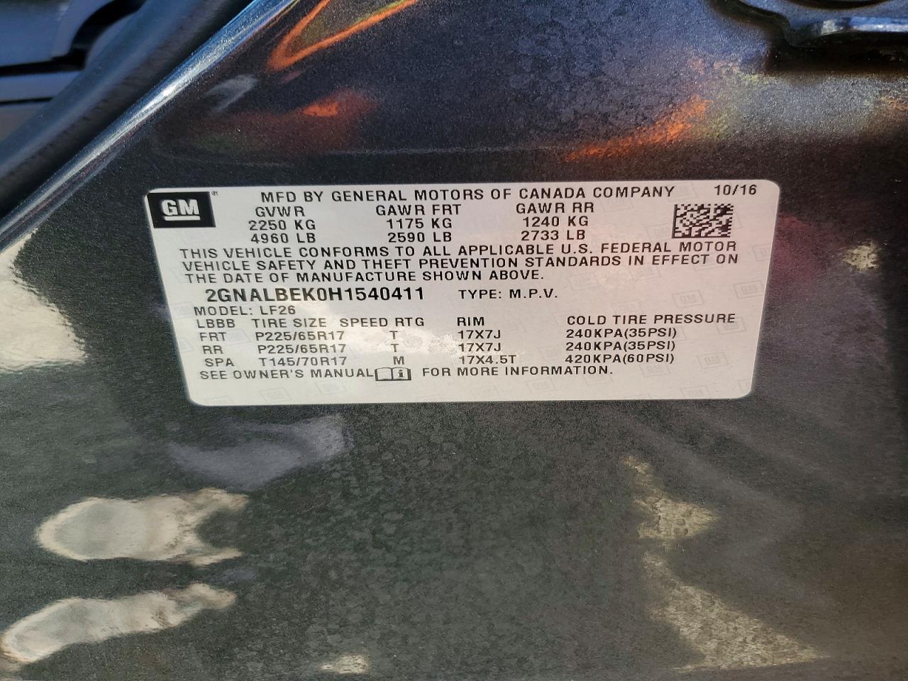 2017 Chevrolet Equinox Ls - zdjęcie 13