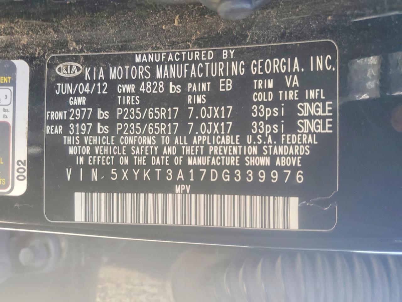 2013 Kia Sorento Lx - zdjęcie 12