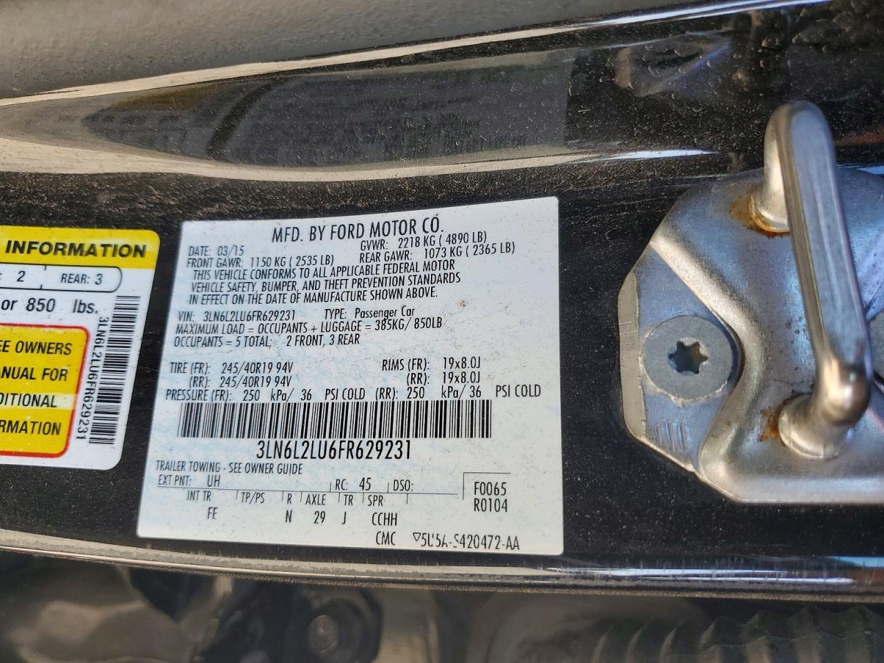2015 Lincoln Mkz Hybrid - zdjęcie 12