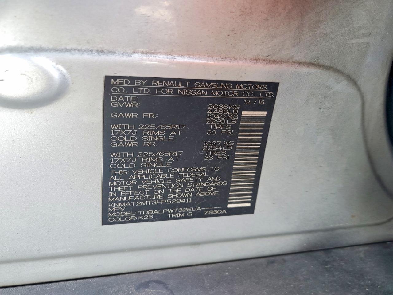 2017 Nissan Rogue S - zdjęcie 13