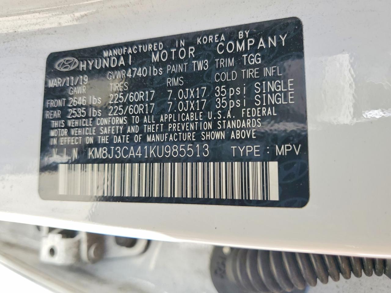 2019 Hyundai Tucson Value - zdjęcie 13