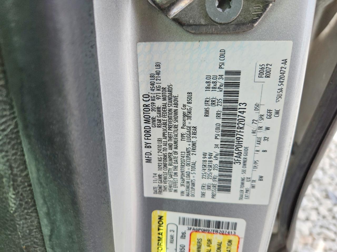 2015 Ford Fusion Se - zdjęcie 12
