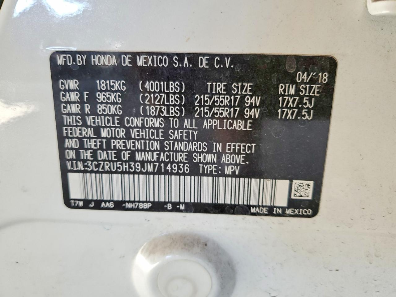 2018 Honda Hr-V Lx - zdjęcie 12