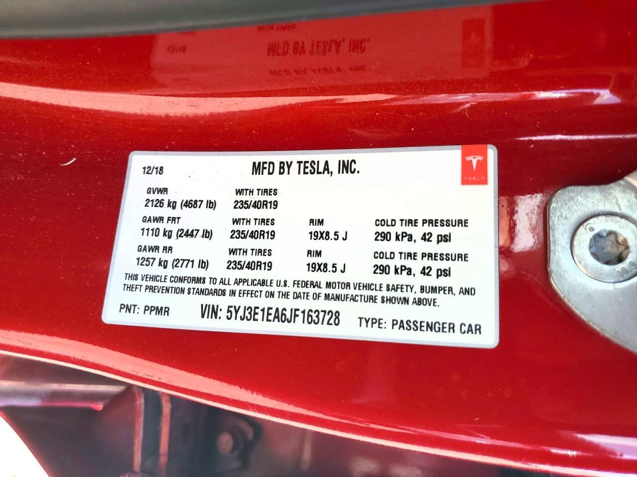 2018 Tesla Model 3 - zdjęcie 12