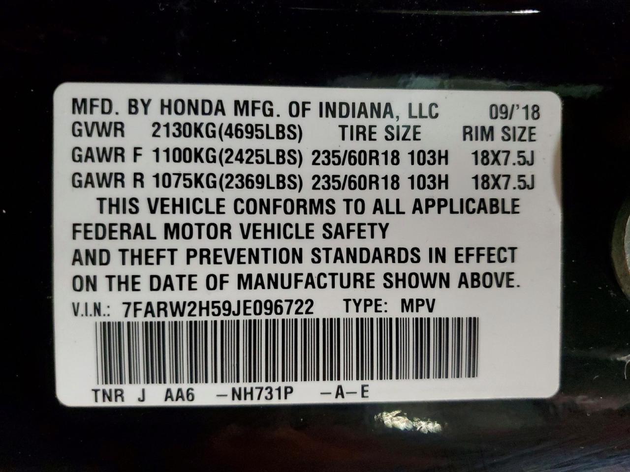 2018 Honda Cr-V Ex - zdjęcie 13