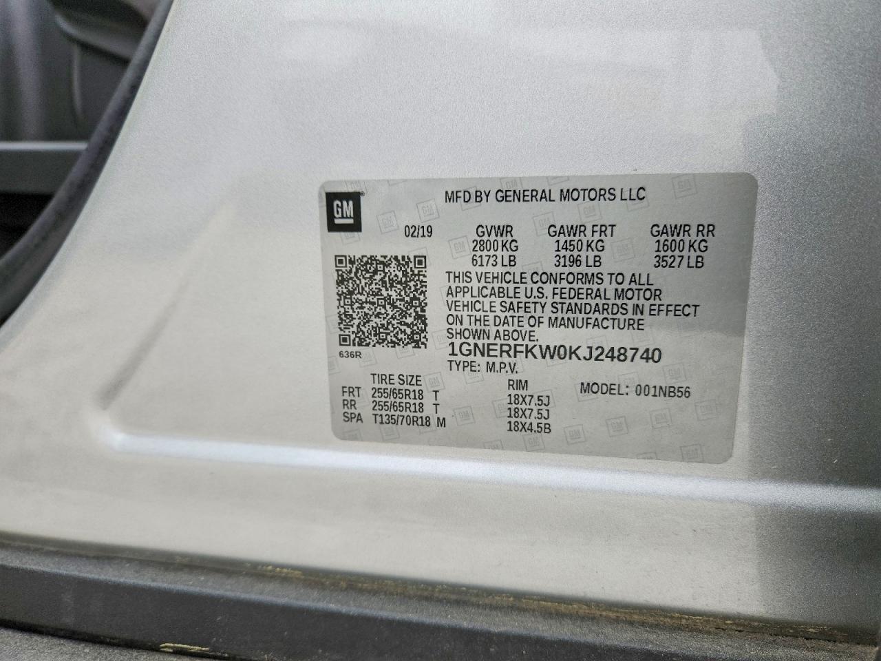 2019 Chevrolet Traverse Ls - zdjęcie 13