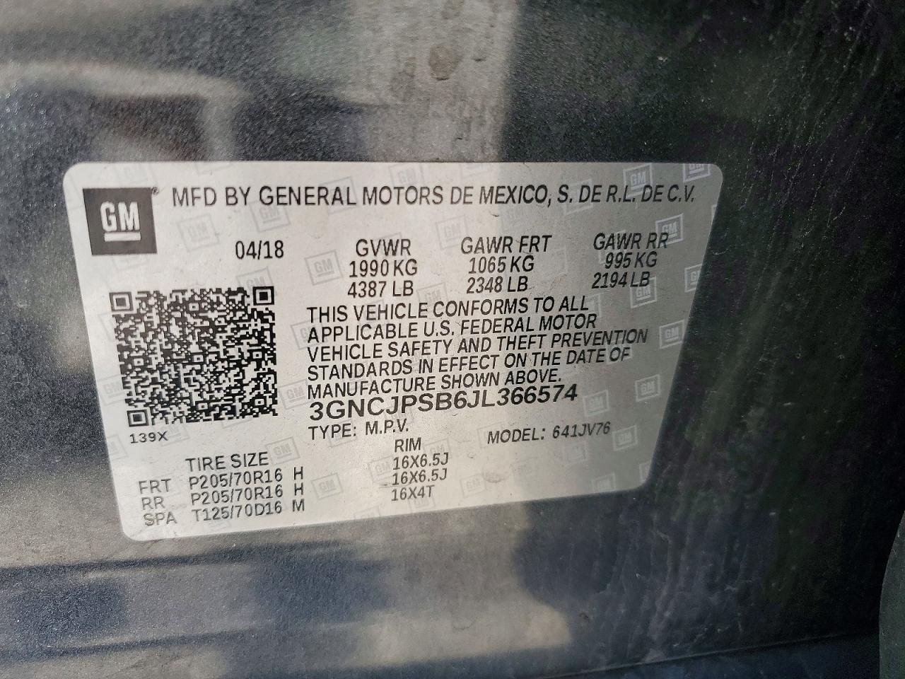 2018 Chevrolet Trax 1Lt - zdjęcie 13