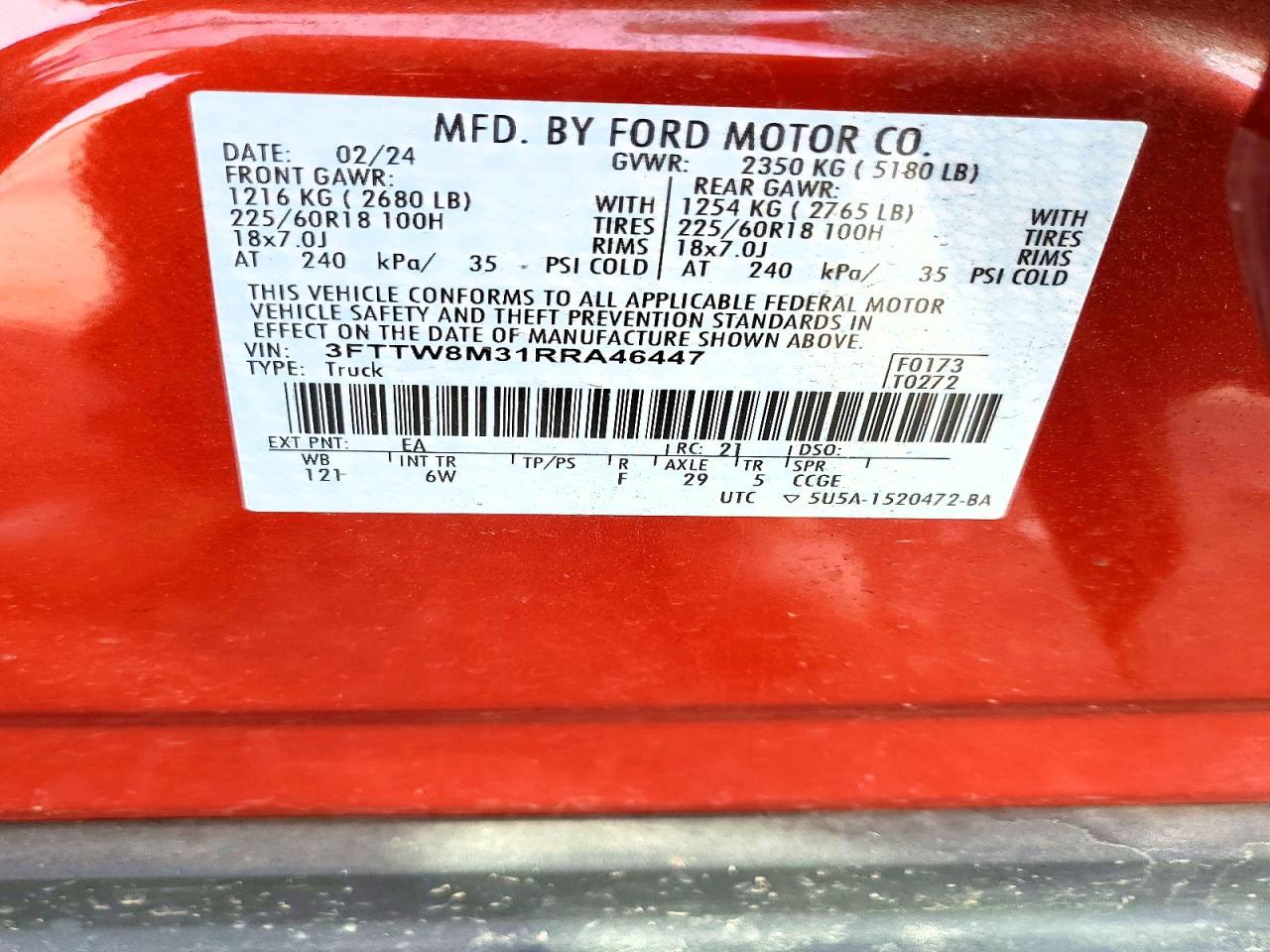 2024 Ford Maverick Lariat - zdjęcie 12