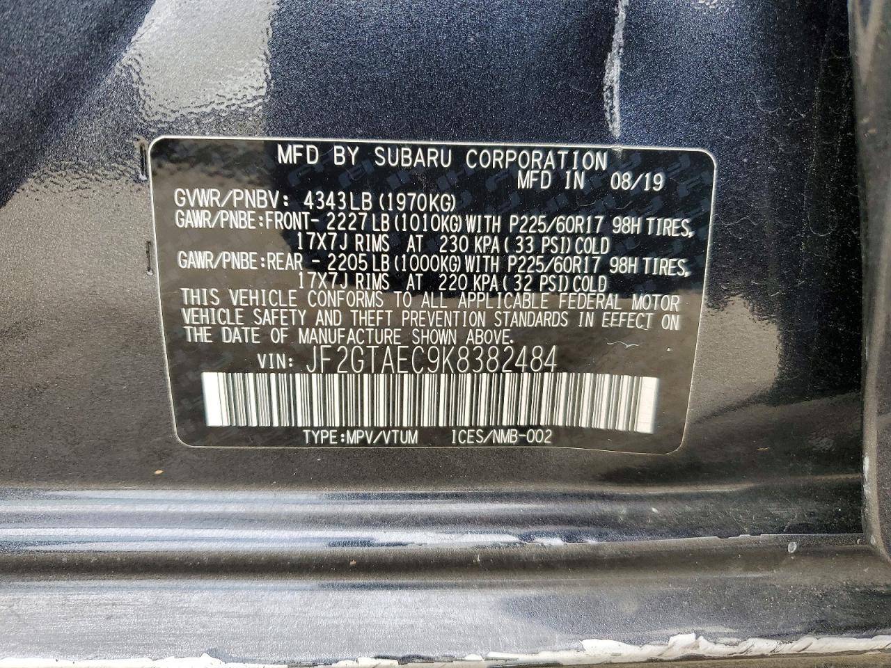 2019 Subaru Crosstrek Premium - zdjęcie 12