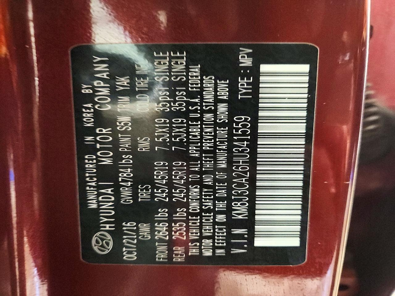 2017 Hyundai Tucson Limited - zdjęcie 13