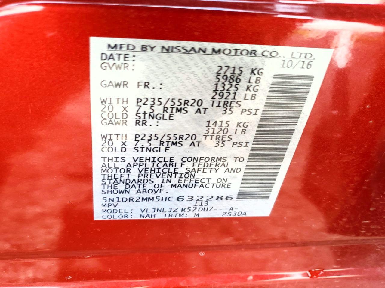 2017 Nissan Pathfinder Platinum - zdjęcie 13