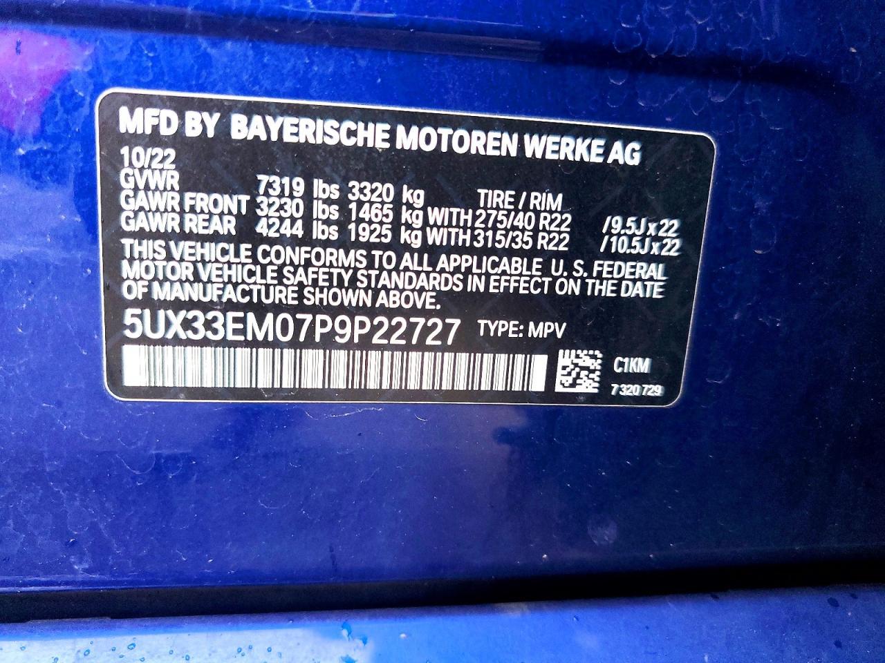 2023 BMW X7 M60I - zdjęcie 13