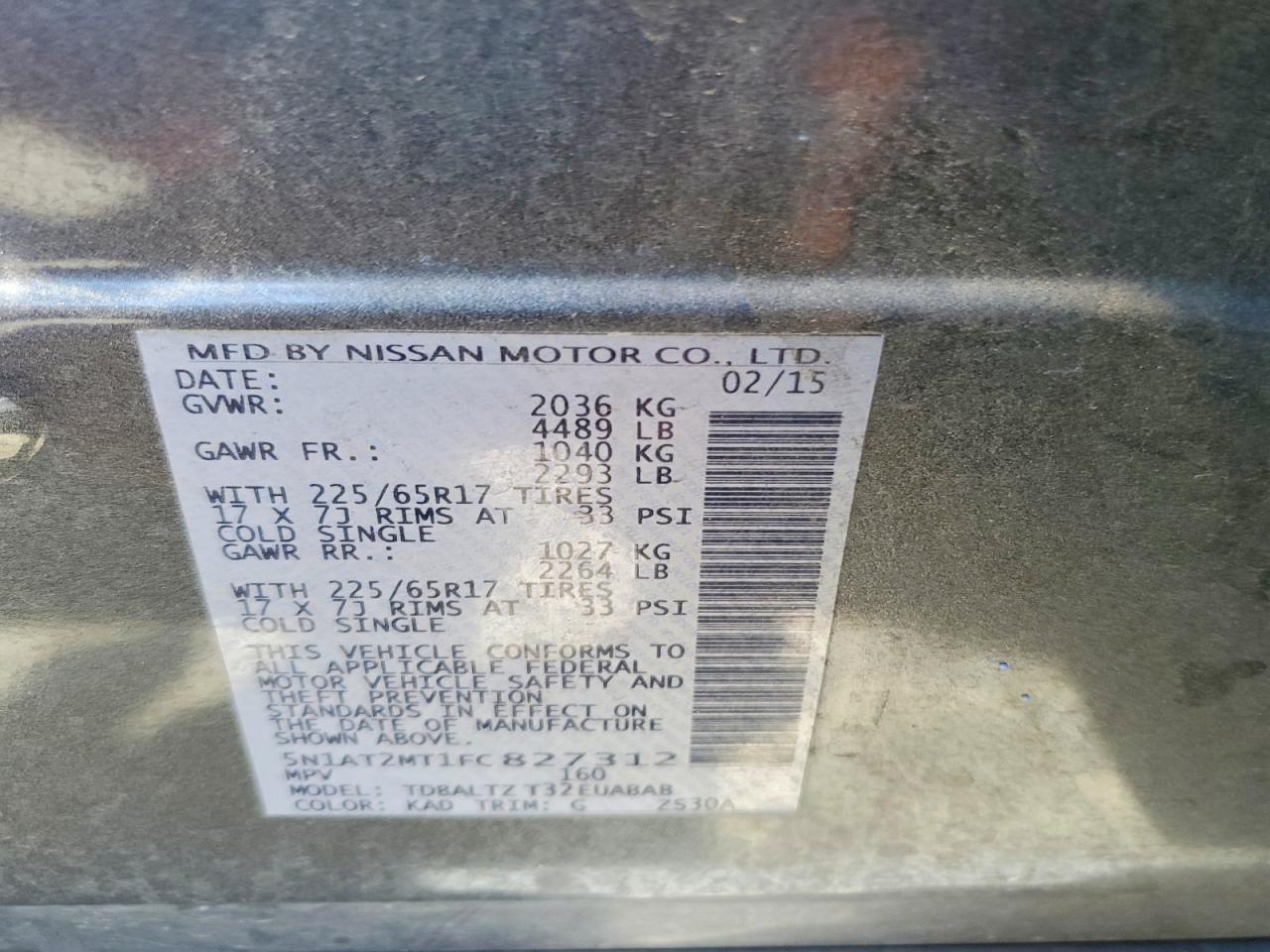 2015 Nissan Rogue Sv - zdjęcie 13