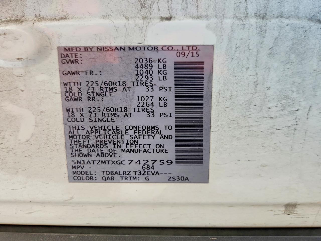 2016 Nissan Rogue Sl - zdjęcie 14