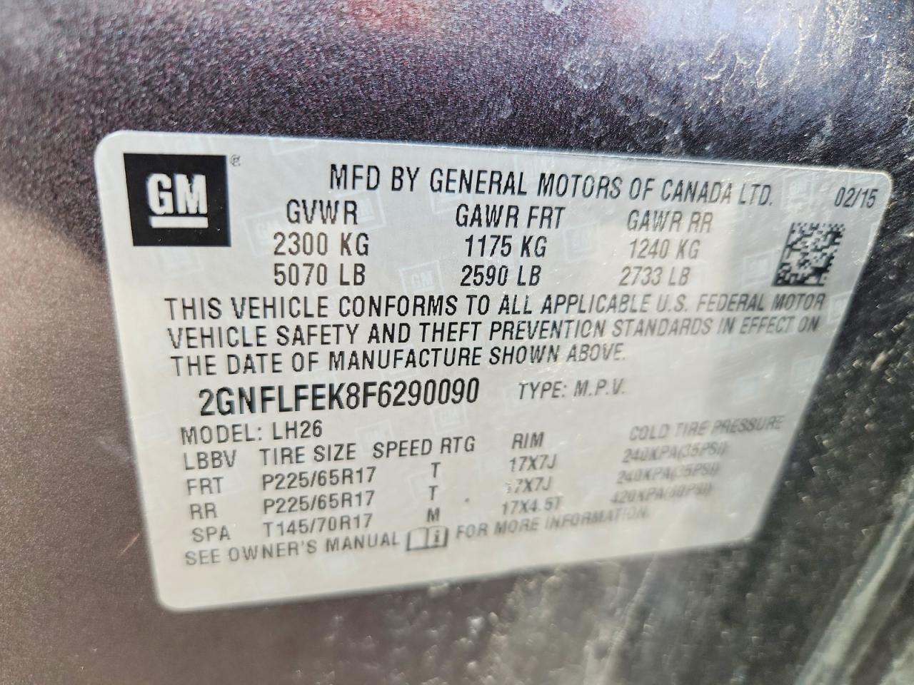 2015 Chevrolet Equinox Lt - zdjęcie 13