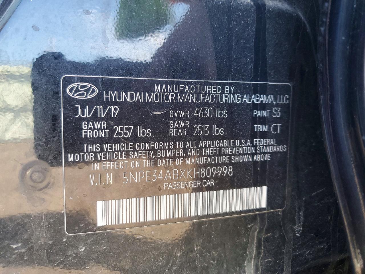 2019 Hyundai Sonata Limited 2.0T - zdjęcie 12