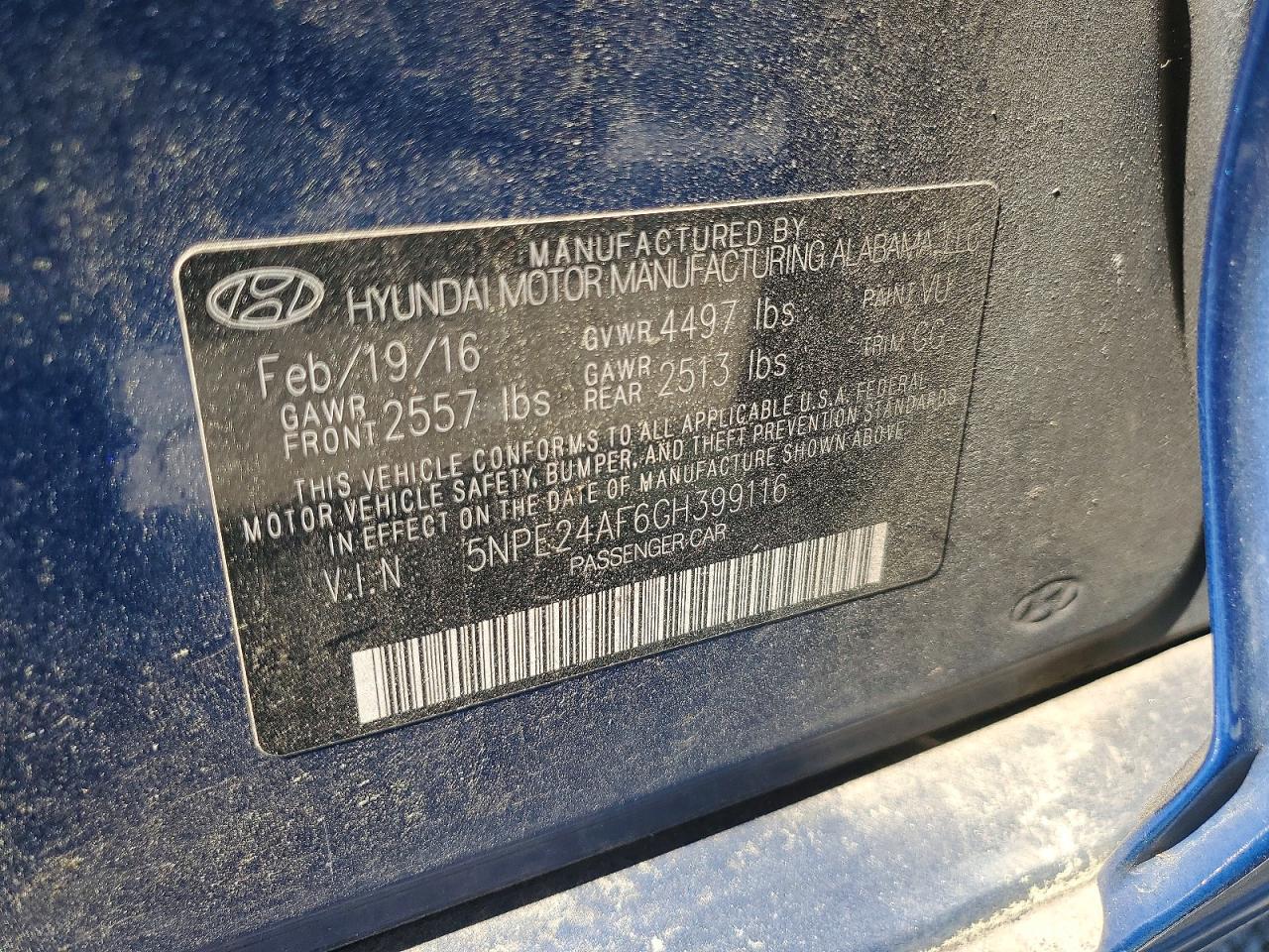 2016 Hyundai Sonata Se - zdjęcie 12