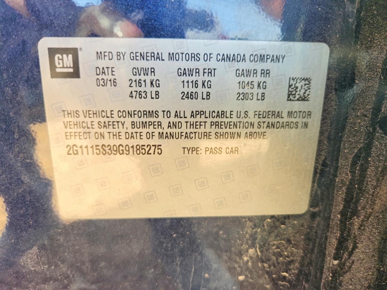 2016 Chevrolet Impala Lt - zdjęcie 13