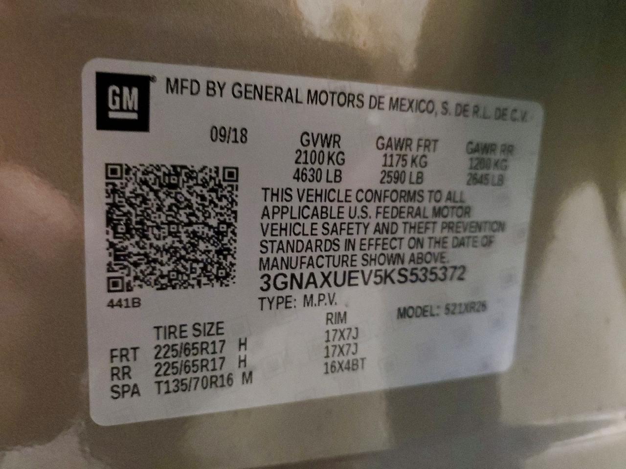 2019 Chevrolet Equinox Lt - zdjęcie 13