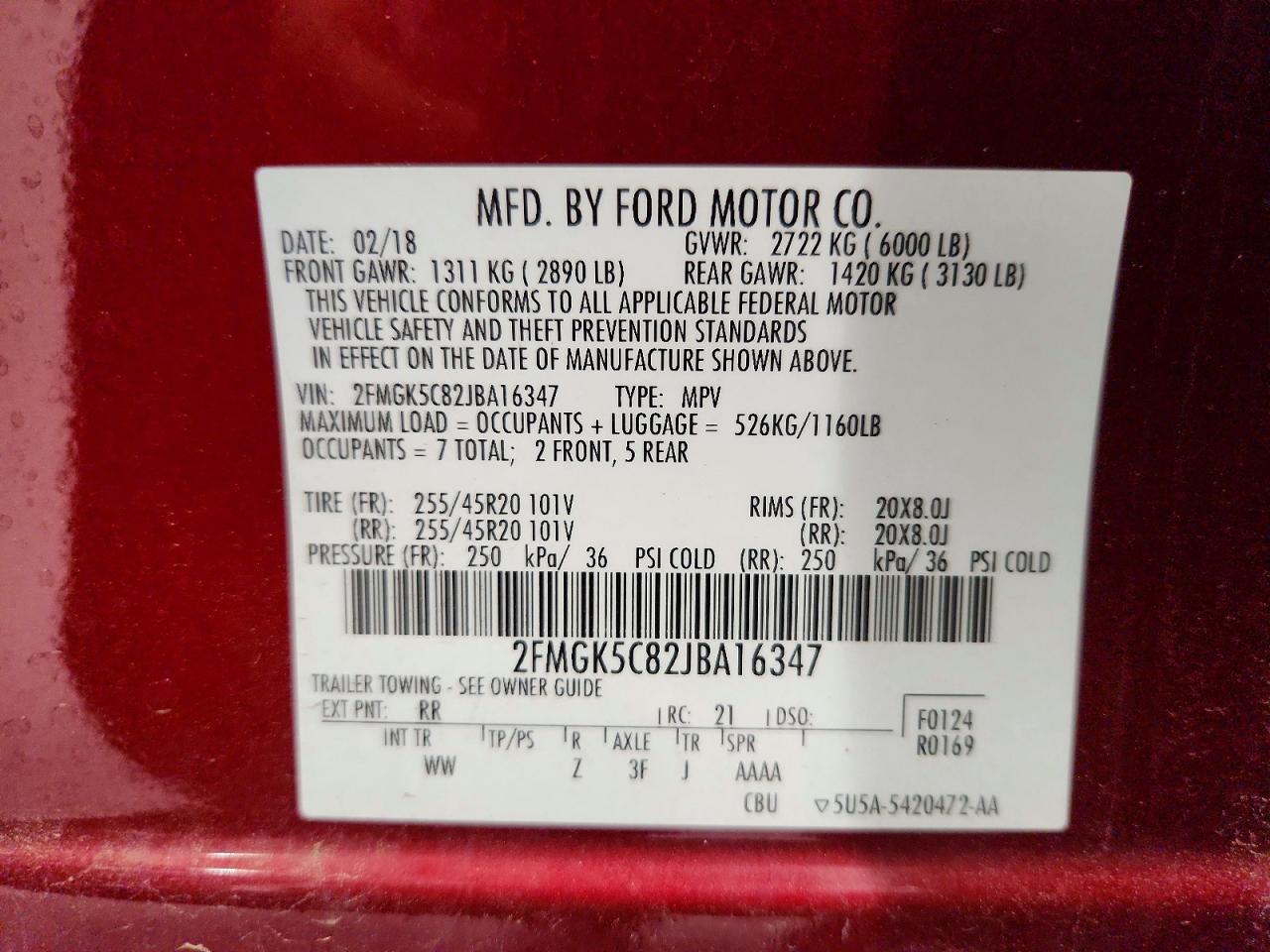 2018 Ford Flex Sel - zdjęcie 14