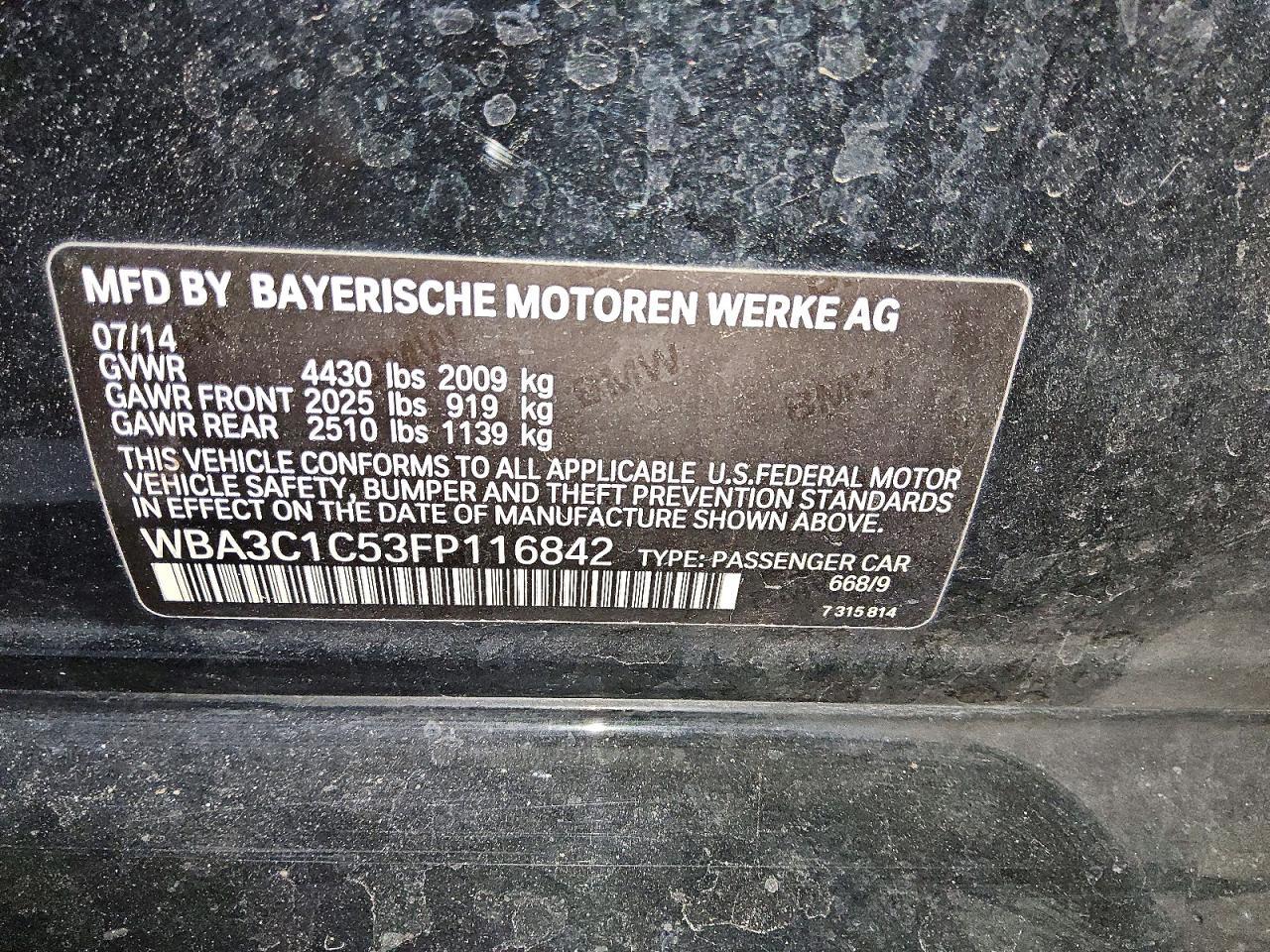 2015 BMW 328 I Sulev - zdjęcie 12