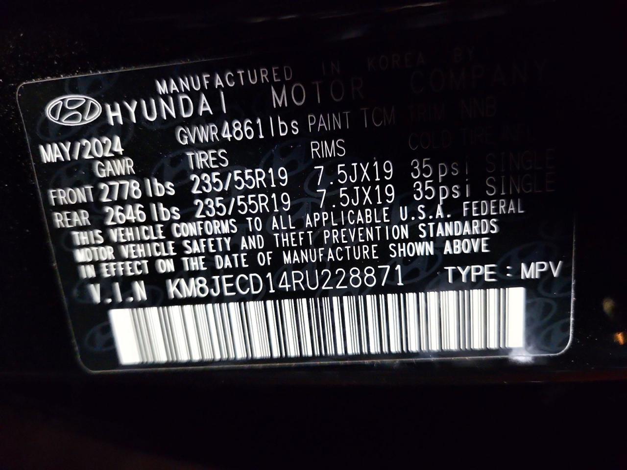 2024 Hyundai Tucson Limited - zdjęcie 14
