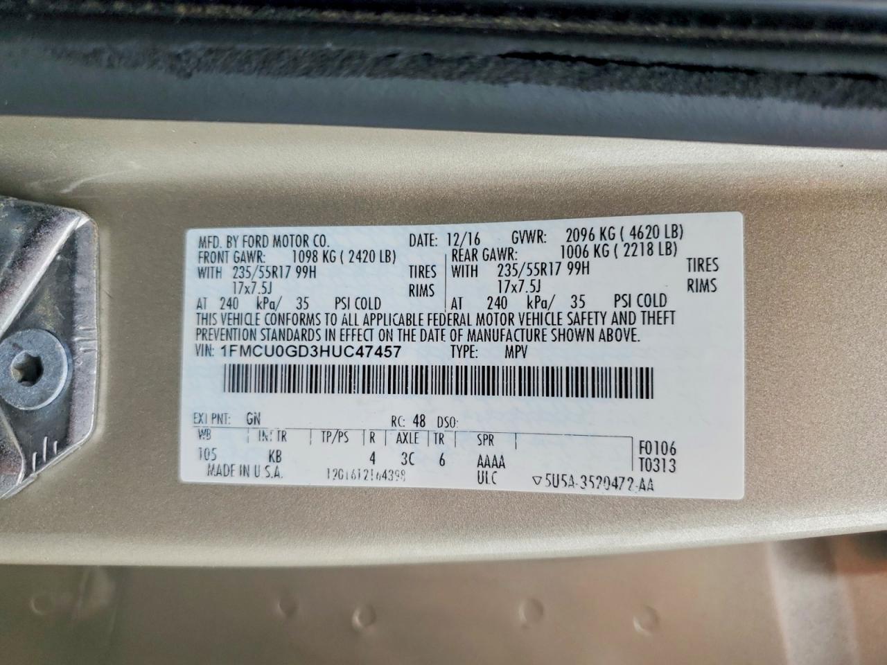 2017 Ford Escape Se - zdjęcie 12