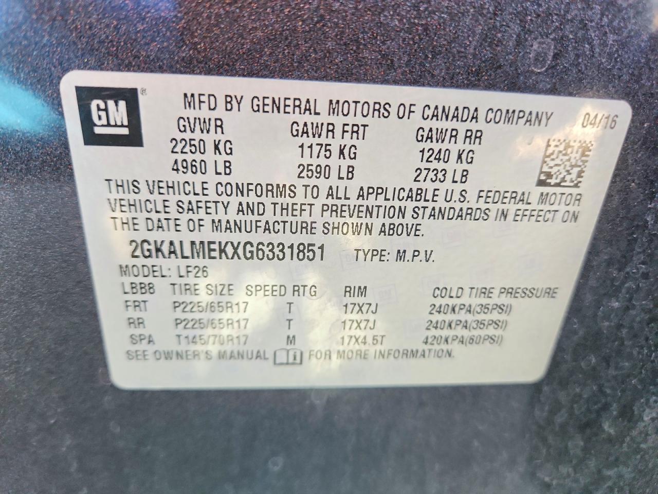 2016 GMC Terrain Sle - zdjęcie 14
