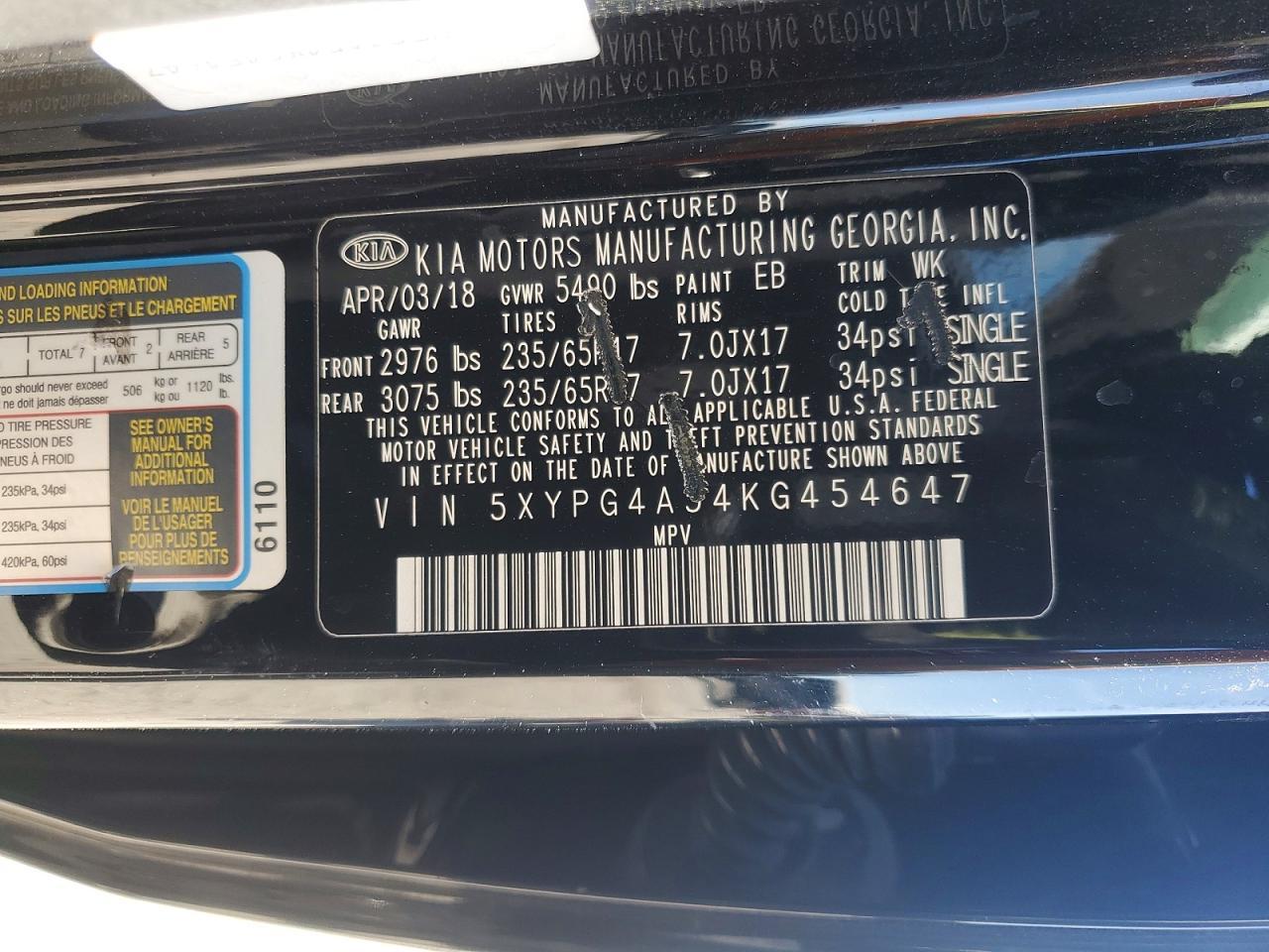 2019 Kia Sorento Lx V6 - zdjęcie 14