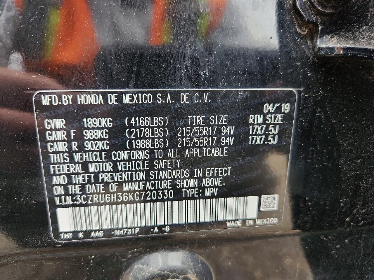 2019 Honda Hr-V Lx - zdjęcie 13