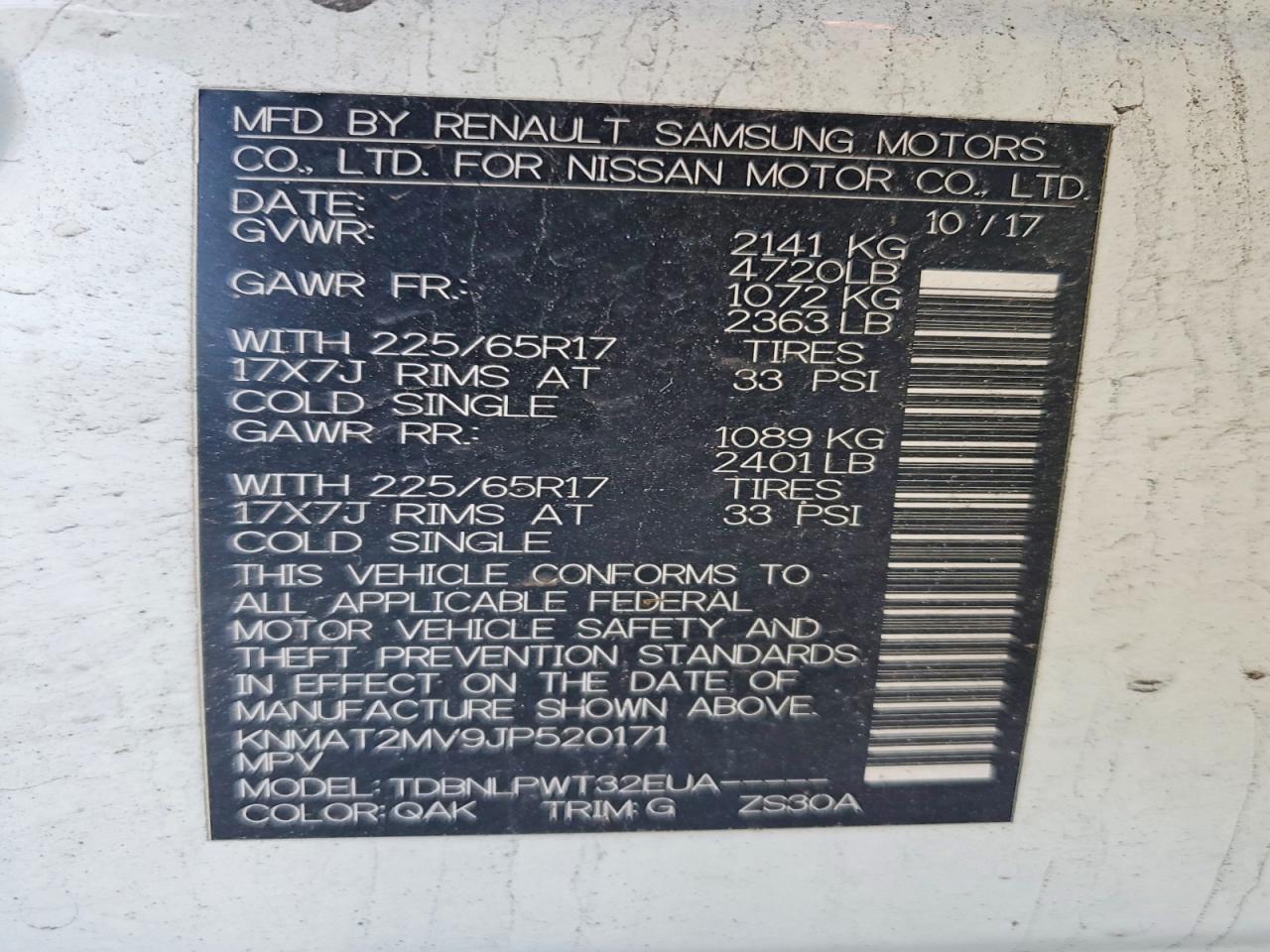 2018 Nissan Rogue S - zdjęcie 13