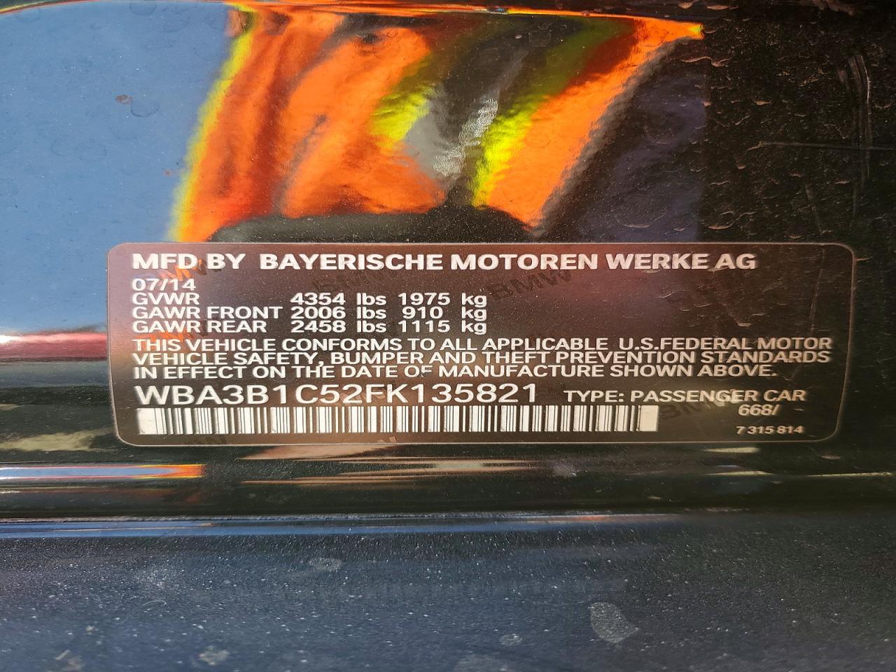 2015 BMW 320I - zdjęcie 12