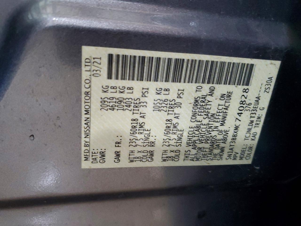 2021 Nissan Rogue Sv - zdjęcie 14