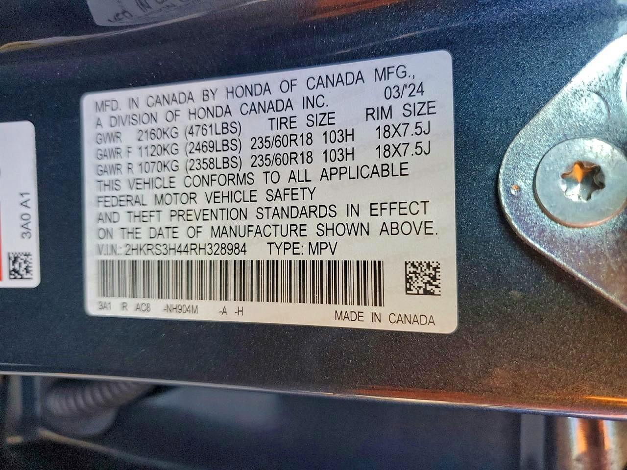 2024 Honda Cr-V Ex - zdjęcie 13