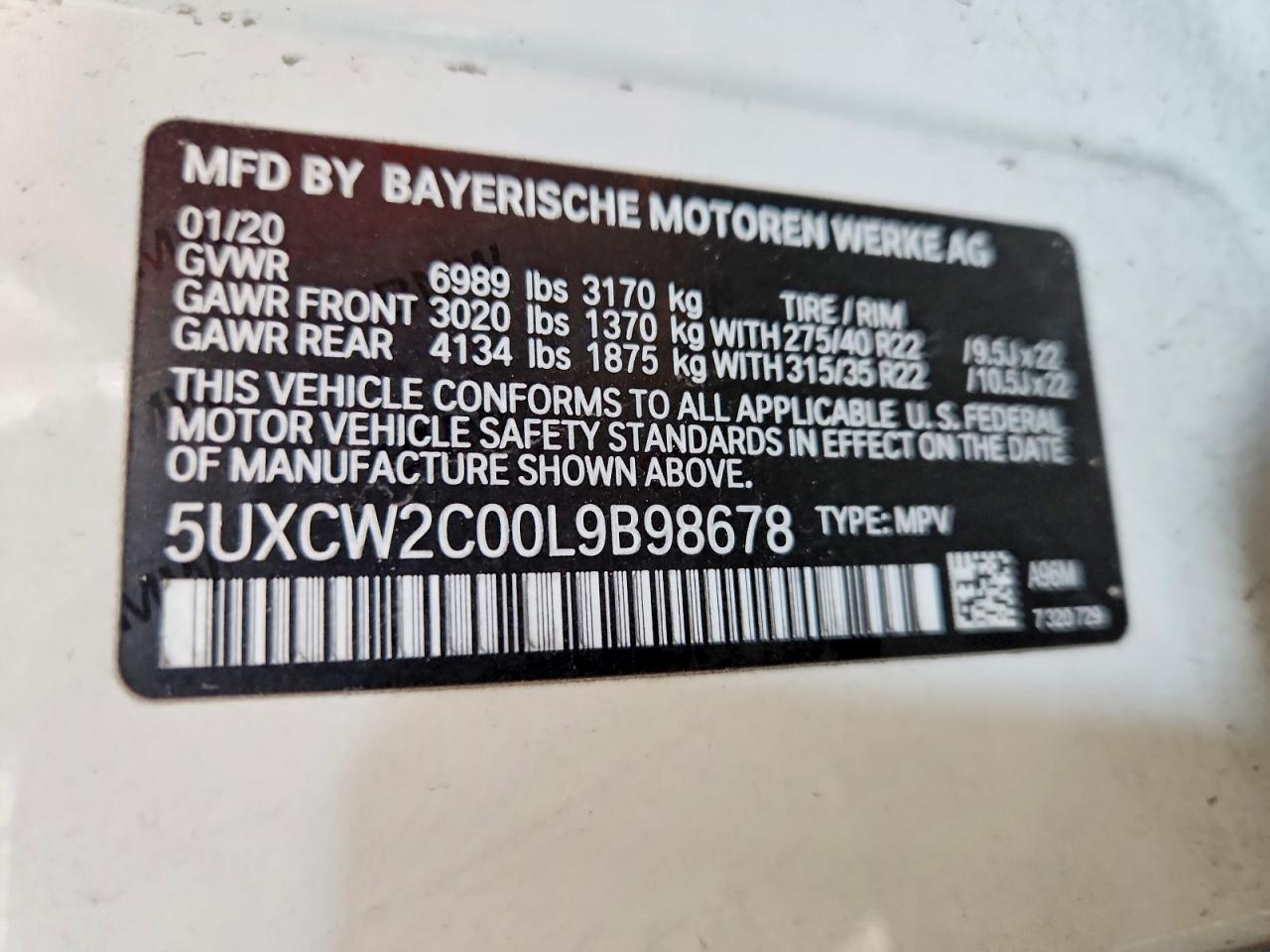 2020 BMW X7 xDrive40I - zdjęcie 14