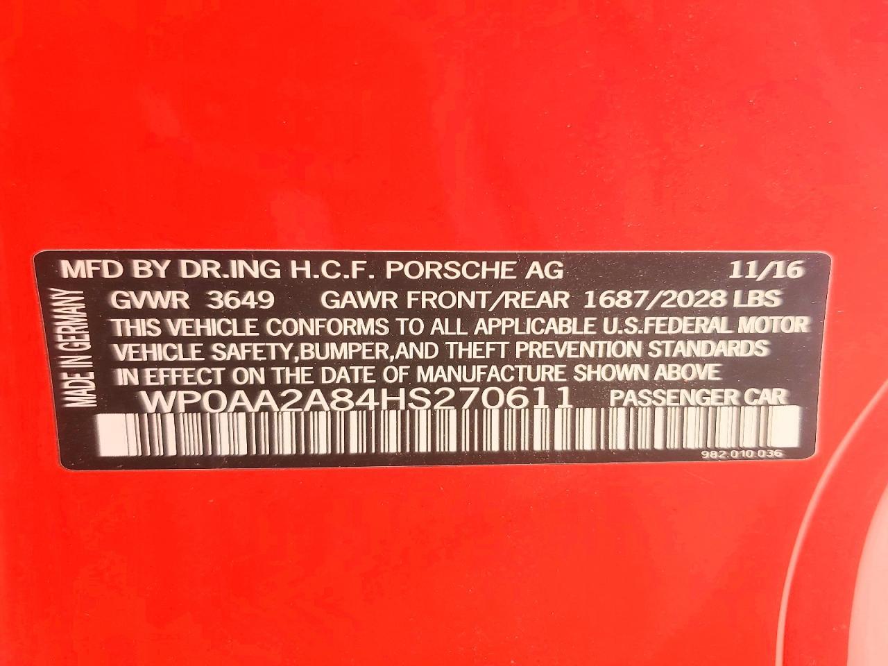 2017 Porsche Cayman - zdjęcie 12