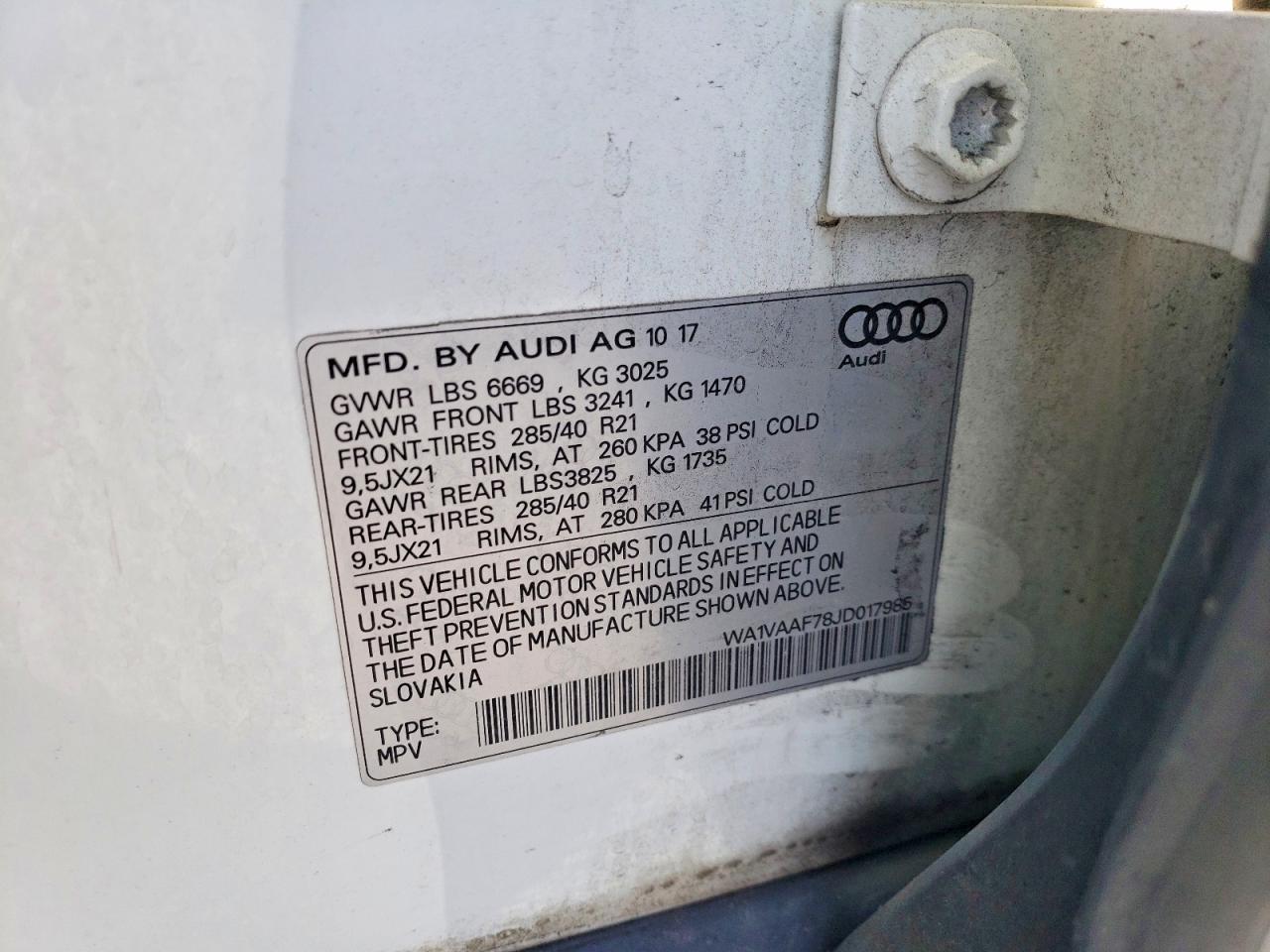 2018 Audi Q7 Prestige - zdjęcie 13