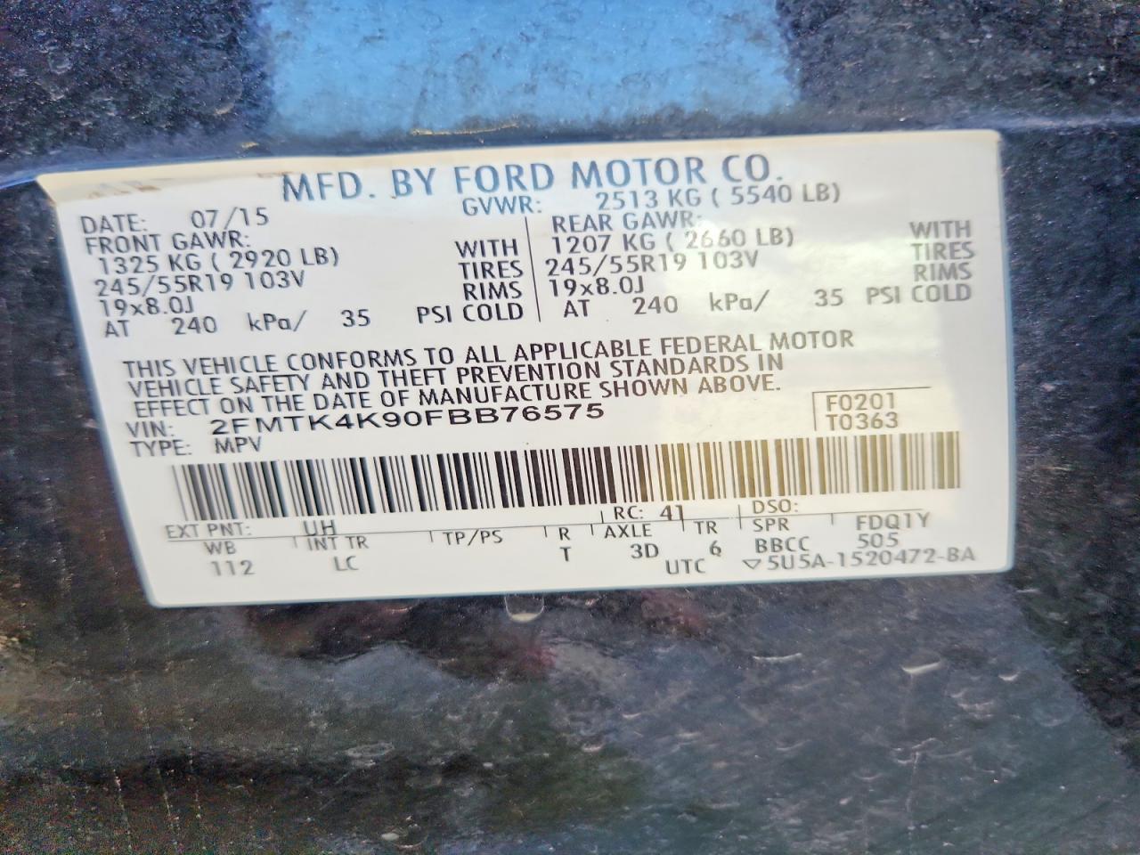 2015 Ford Edge Titanium - zdjęcie 13