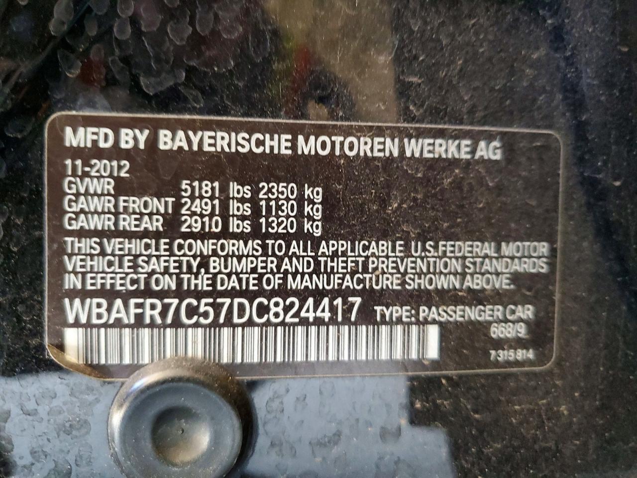 2013 BMW 535 I - zdjęcie 12