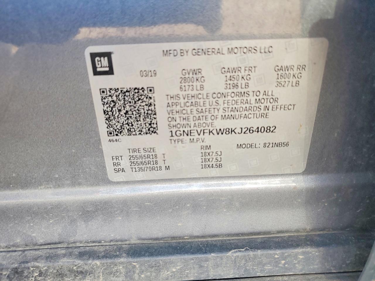 2019 Chevrolet Traverse Ls - zdjęcie 13