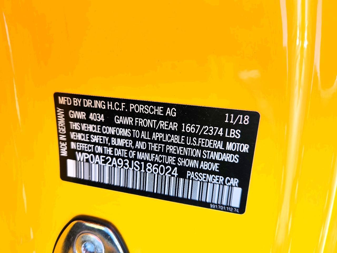 2018 Porsche 911 Gt2 Rs - zdjęcie 12