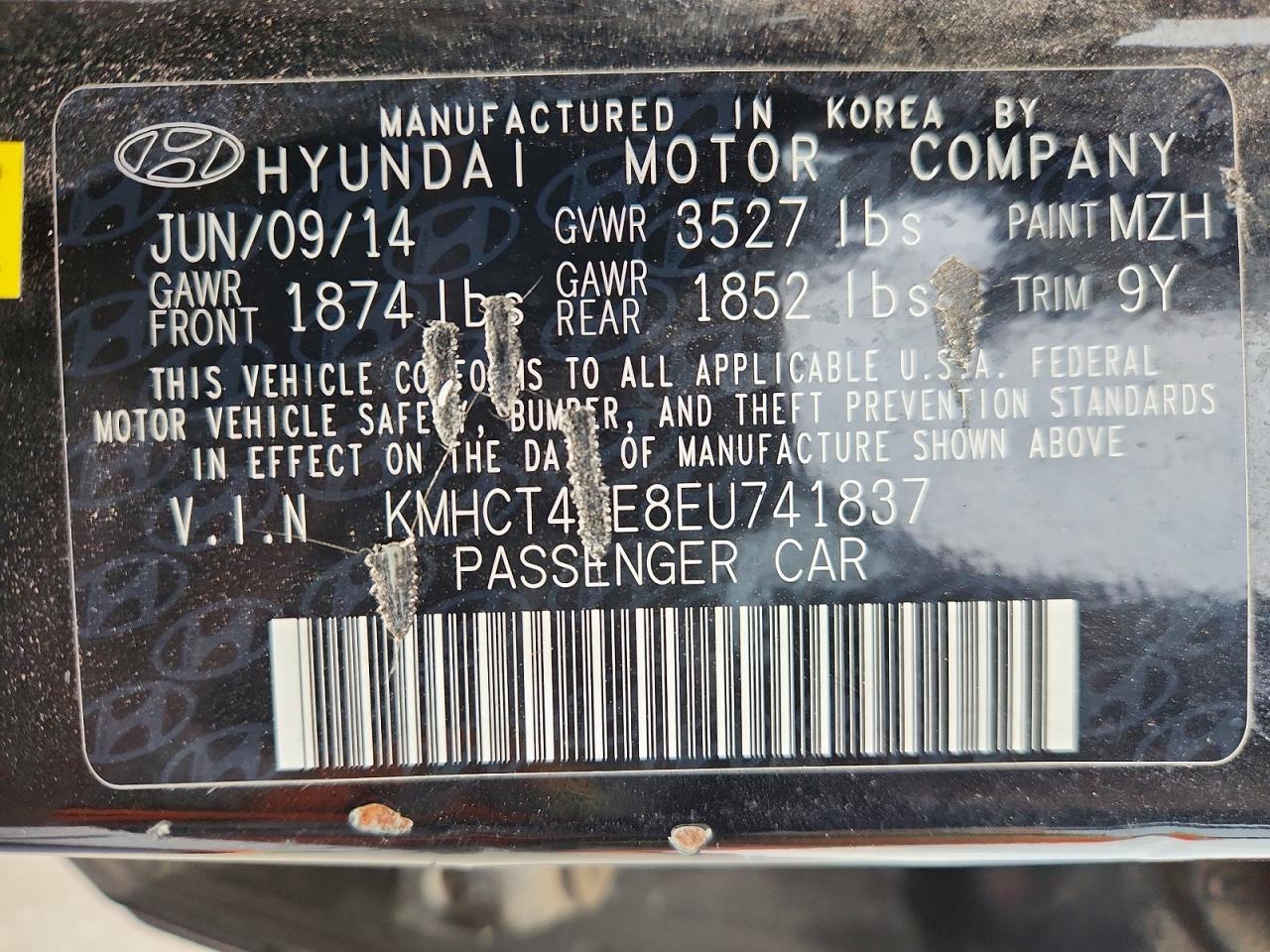 2014 Hyundai Accent Gls - zdjęcie 12