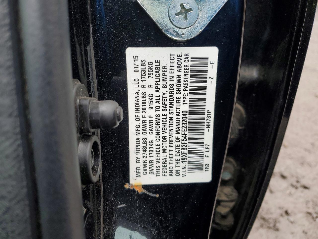 2015 Honda Civic Lx - zdjęcie 12