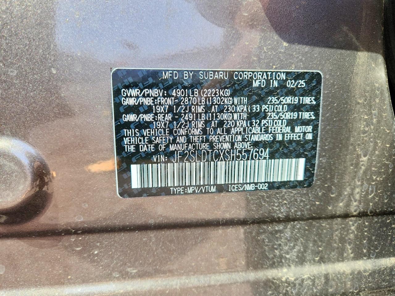 2025 Subaru Forester Touring - zdjęcie 13