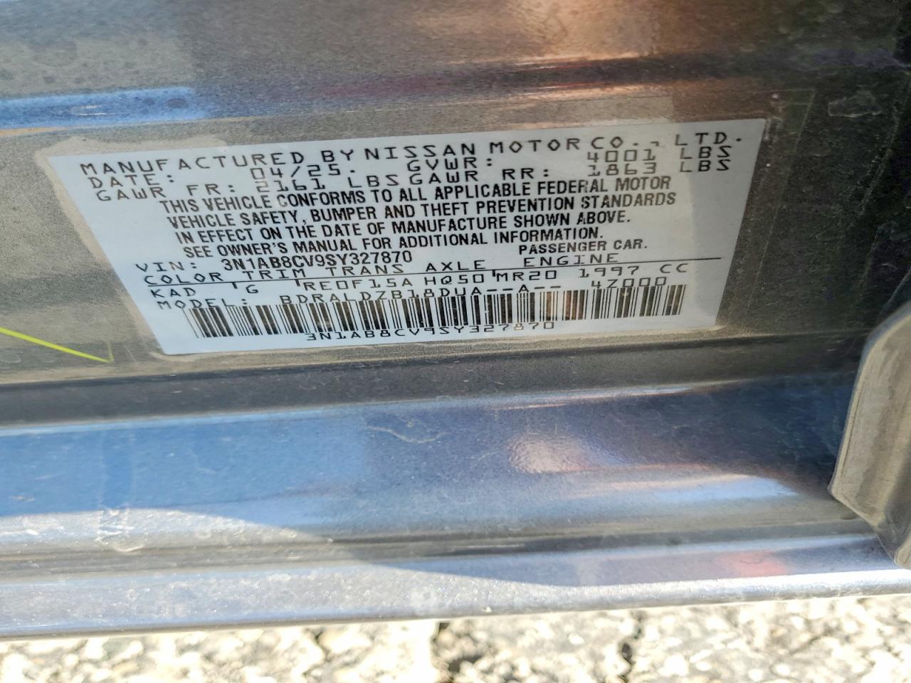 2025 Nissan Sentra S - zdjęcie 12