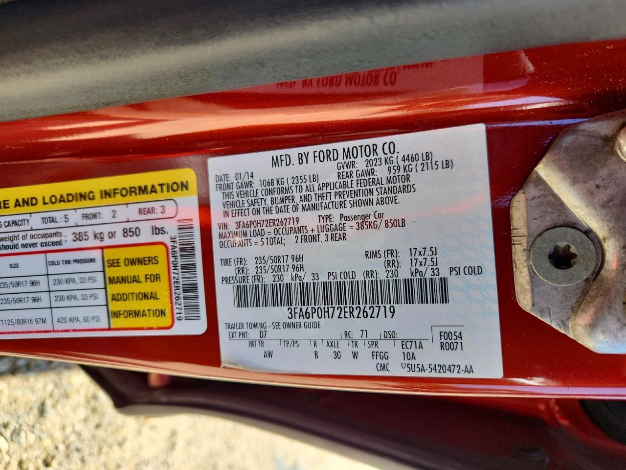 2014 Ford Fusion Se - zdjęcie 12