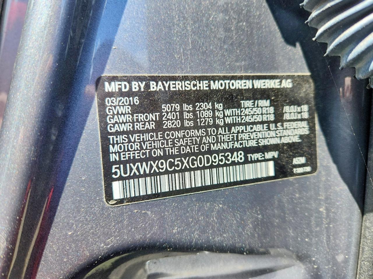 2016 BMW X3 xDrive28I - zdjęcie 14