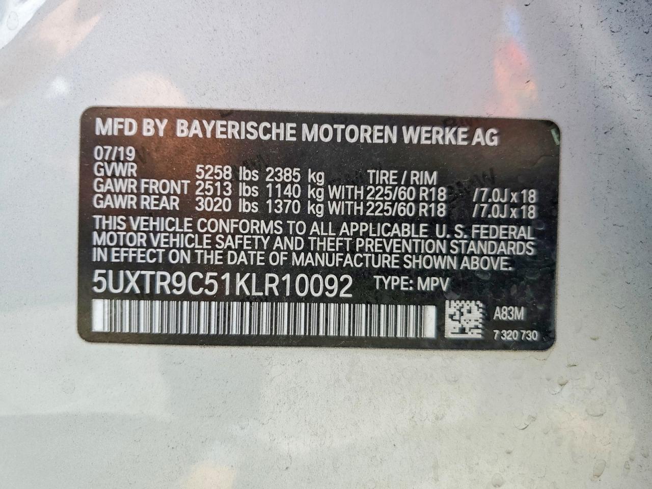 2019 BMW X3 xDrive30I - zdjęcie 14
