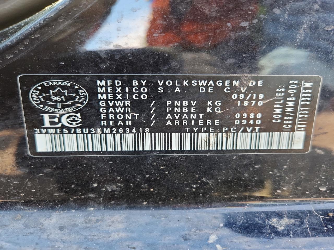 2019 Volkswagen Jetta Sel - zdjęcie 12