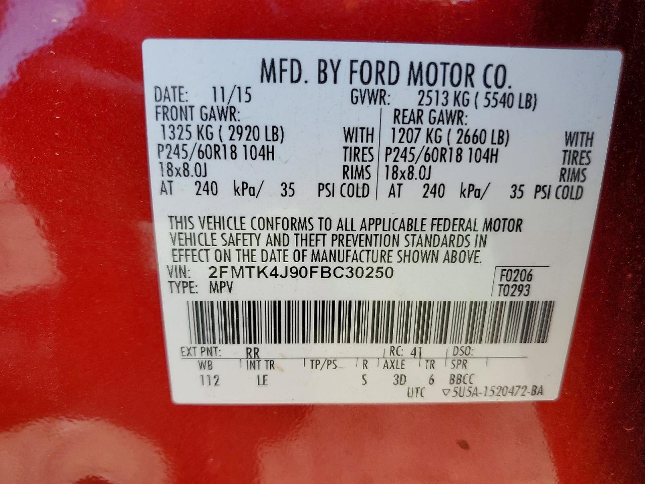 2015 Ford Edge Sel - zdjęcie 13